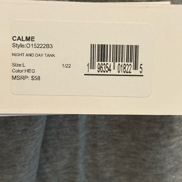 CALME by JOHNNY WAS Tank Top And Elastic Waistband Night and Day Short Set - Picture 15 of 15